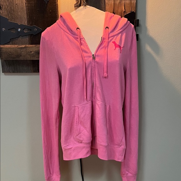 PINK Victoria's Secret Pink Zip-Up Hoodie - Picture 2 of 5